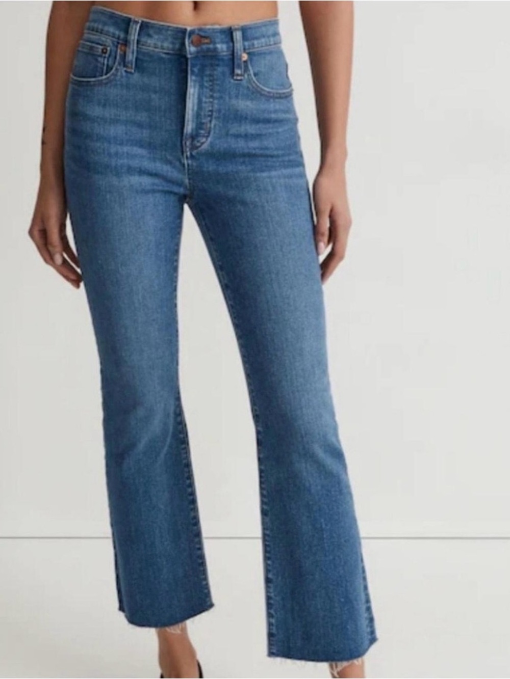 Madewell mid-rise kick out jeans
